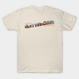 Greetings from Rotterdam in The Netherlands Vintage style retro souvenir T-Shirt